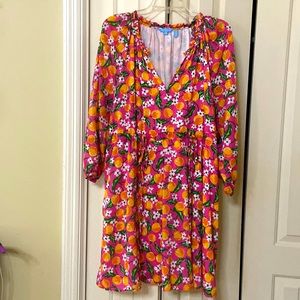 GUC Draper James mandarin orange dress